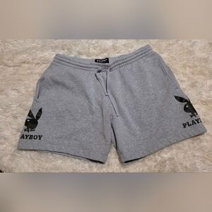 PLAYBOY By PACSUN Heather Gray Mens Sweat Shorts Lounge Sz. M